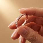 Cherished Forever Lab Grown Diamond Wedding Band For Her 0.70CT Rose Gold