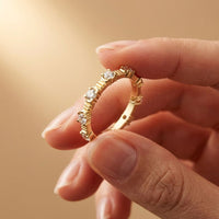 Cherished Forever Lab Grown Diamond Wedding Band For Her 0.70CT Gold