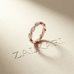 0.70CT Bound By Love Lab Grown Diamond Wedding Band Rose Gold