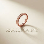 0.50CT Forever Bound Lab Grown Diamond Wedding Band For Her Rose Gold