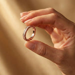 0.50CT Forever Bound Lab Grown Diamond Wedding Band For Her Rose Gold