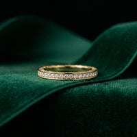 0.50CT Forever Bound Lab Grown Diamond Wedding Band For Her Gold