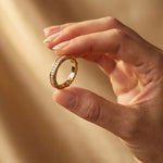 0.50CT Forever Bound Lab Grown Diamond Wedding Band For Her Gold