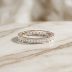 0.50CT Forever Bound Lab Grown Diamond Wedding Band For Her White 