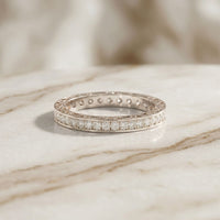 0.50CT Forever Bound Lab Grown Diamond Wedding Band For Her White 