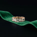 4.20CT Eternal Vows Mixed-Cut Lab Grown Diamond Wedding Band Rose Gold