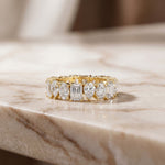 4.20CT Eternal Vows Mixed-Cut Lab Grown Diamond Wedding Band Gold