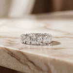 4.20CT Eternal Vows Mixed-Cut Lab Grown Diamond Wedding Band White 