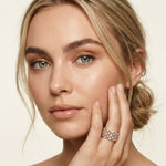 3.30CT Forever Intertwined Lab Grown Diamond Wedding Band rose gold