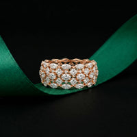3.30CT Forever Intertwined Lab Grown Diamond Wedding Band white 