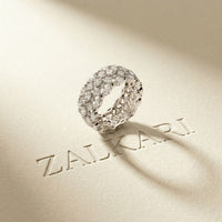 3.30CT Forever Intertwined Lab Grown Diamond Wedding Band white 