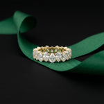 5CT Everlasting Harmony Lab Grown Diamond Wedding Band Gold