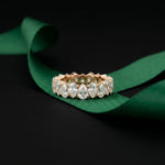 5CT Everlasting Harmony Lab Grown Diamond Wedding Band Rose Gold