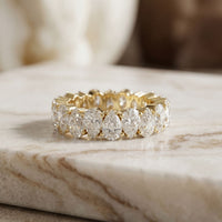 5CT Everlasting Harmony Lab Grown Diamond Wedding Band Gold