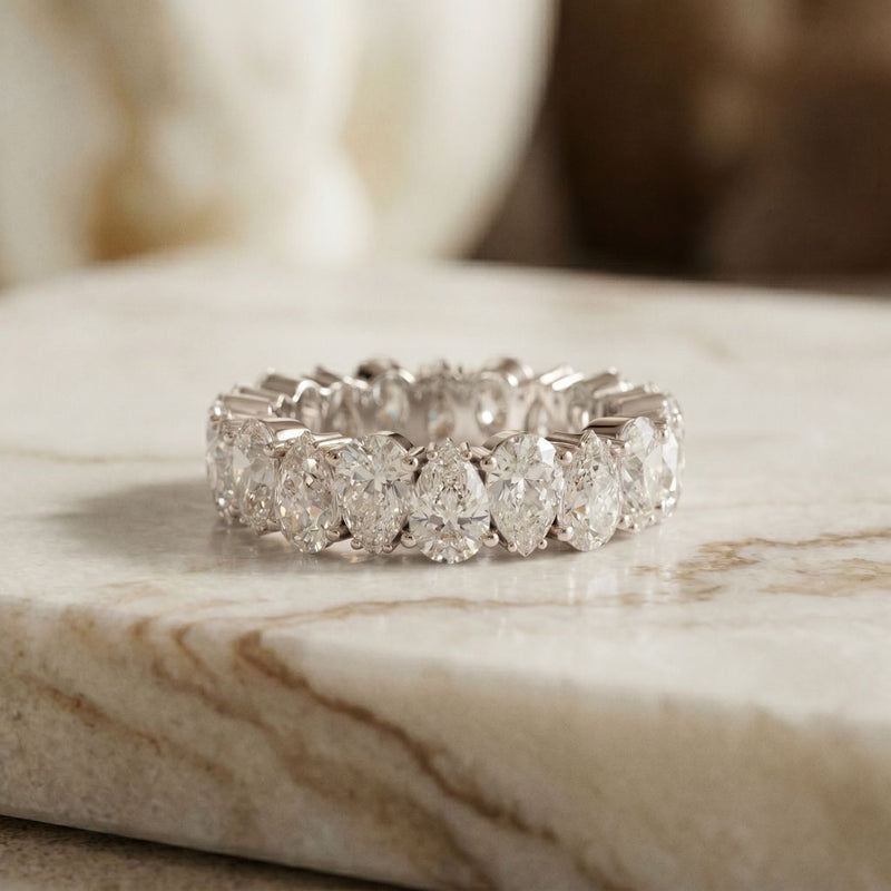 5CT Everlasting Harmony Lab Grown Diamond Wedding Band White