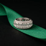 12.50CT Forever Brilliance Lab Grown Diamond Wedding Band Set White
