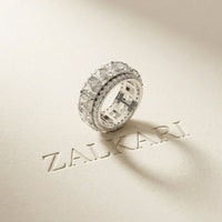12.50CT Forever Brilliance Lab Grown Diamond Wedding Band Set White