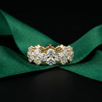 7.50CT Radiant Promise Lab Grown Diamond Wedding Band Gold