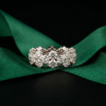 7.50CT Radiant Promise Lab Grown Diamond Wedding Band White 
