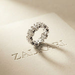 7.50CT Radiant Promise Lab Grown Diamond Wedding Band White 