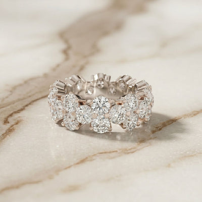 7.50CT Radiant Promise Lab Grown Diamond Wedding Band