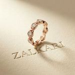 0.70CT Endless Embrace Lab Grown Diamond Wedding Band Rose Gold