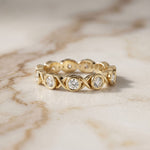 0.70CT Endless Embrace Lab Grown Diamond Wedding Band Gold