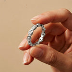 0.70CT Endless Embrace Lab Grown Diamond Wedding Band White 