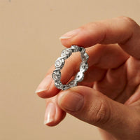 0.70CT Endless Embrace Lab Grown Diamond Wedding Band White 