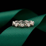 0.70CT Endless Embrace Lab Grown Diamond Wedding Band White 
