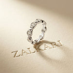 0.70CT Endless Embrace Lab Grown Diamond Wedding Band White 