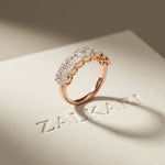 1.20CT Timeless Devotion Lab Grown Diamond Wedding Band Rose Gold