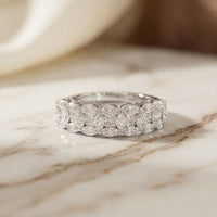 1.20CT Timeless Devotion Lab Grown Diamond Wedding Band White 