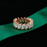 4.50CT Eternal Bloom Lab Grown Diamond Wedding Band Rose Gold