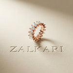 4.50CT Eternal Bloom Lab Grown Diamond Wedding Band Rose Gold