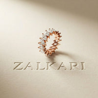 4.50CT Eternal Bloom Lab Grown Diamond Wedding Band Rose Gold