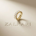4.50CT Eternal Bloom Lab Grown Diamond Wedding Band Gold