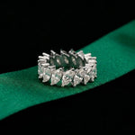 4.50CT Eternal Bloom Lab Grown Diamond Wedding Band White 
