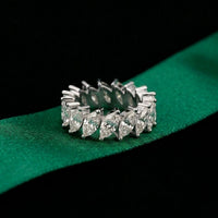 4.50CT Eternal Bloom Lab Grown Diamond Wedding Band White 