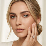 2.90 Ctw Pear Lab Grown Diamond Infinity Split Shank Ring Rose Gold