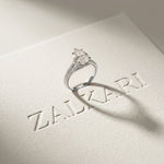 2.90 Ctw Pear Lab Grown Diamond Infinity Split Shank Ring White