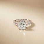 2.90 Ctw Pear Lab Grown Diamond Infinity Split Shank Ring White