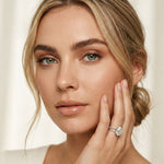 2.90 Ctw Pear Lab Grown Diamond Infinity Split Shank Ring White