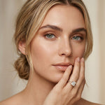 2.90 CTW Princess Lab Grown Diamond Split Shank Ring Rose Gold