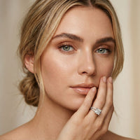 2.90 CTW Princess Lab Grown Diamond Split Shank Ring White