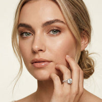 2.90 CTW Round Lab Grown Diamond Split Shank Ring For Her White