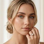 2.90CTW Emerald Lab Grown Diamond Golden Split Shank Ring Rose Gold