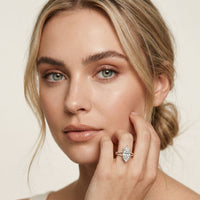 2.90CTW Marquise Lab Grown Diamond Grace Split Shank Ring Rose Gold