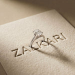 2.90CTW Oval Lab Grown Diamond Twin Shank Ring White