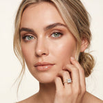 3.10 CTW Princess Lab Grown Diamond Designer Engagement Ring Rose Gold